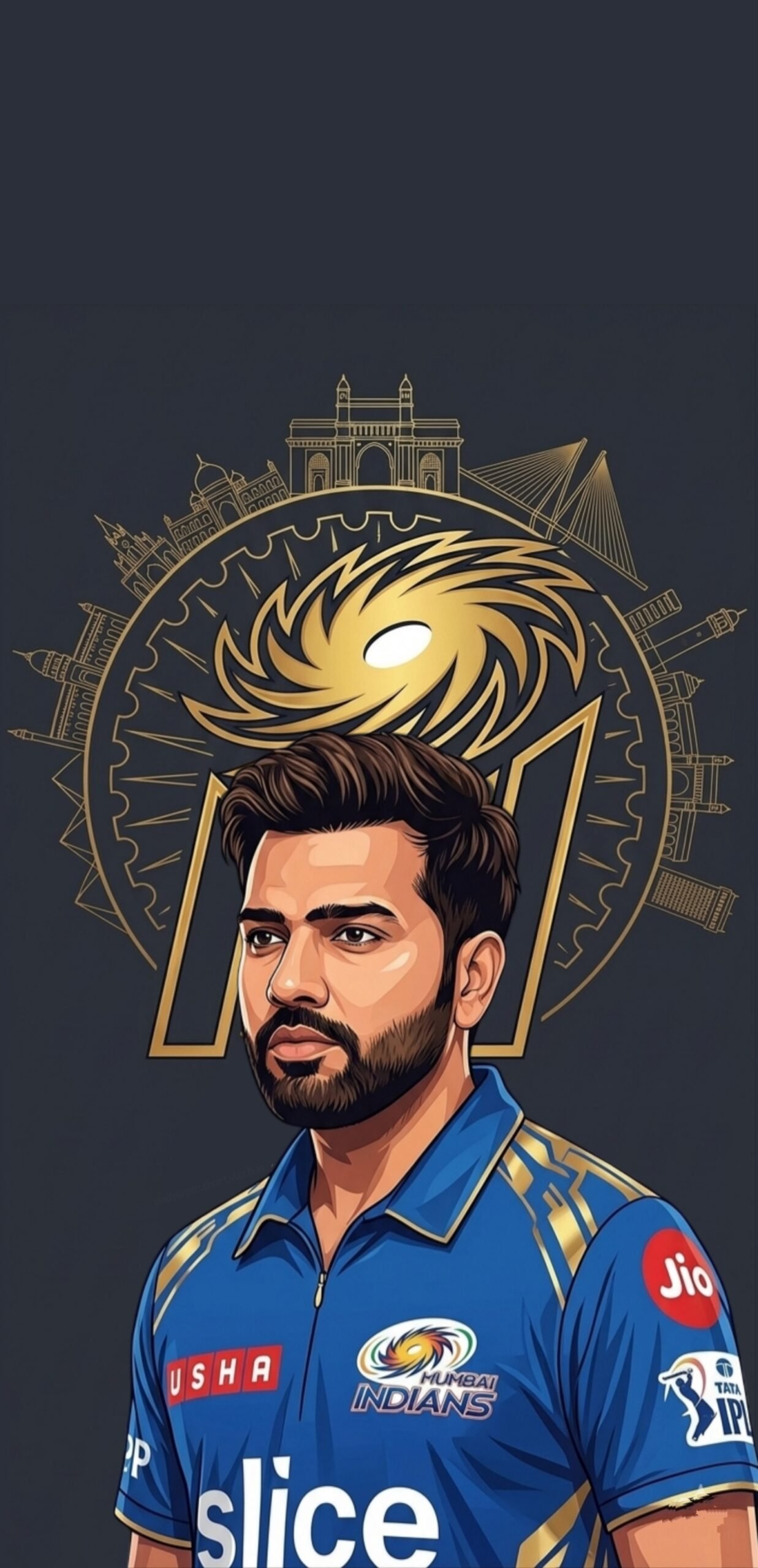 Rohit Sharma 4K Wallpaper For Smart Phone